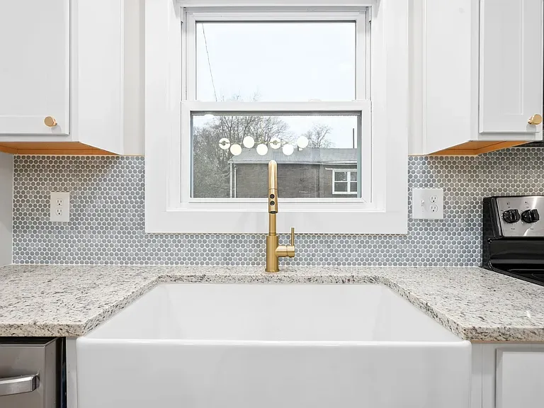 Penny Tile Farmhouse Kitchen